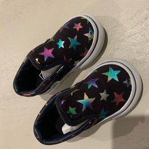 VANS MULTI COLOR STARS SLIP ON